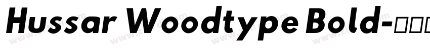 Hussar Woodtype Bold字体转换